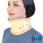 گردنبند طبی سخت چانه‌دار طب و صنعت Rigid Cervical Collar With Chin Support