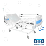 تخت بیمارستانی سه شکن مکانیکی با قابلیت تنظیم ارتفاع