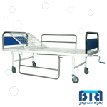 تخت بیمارستانی یک شکن مکانیکی پایه ثابت فلزی